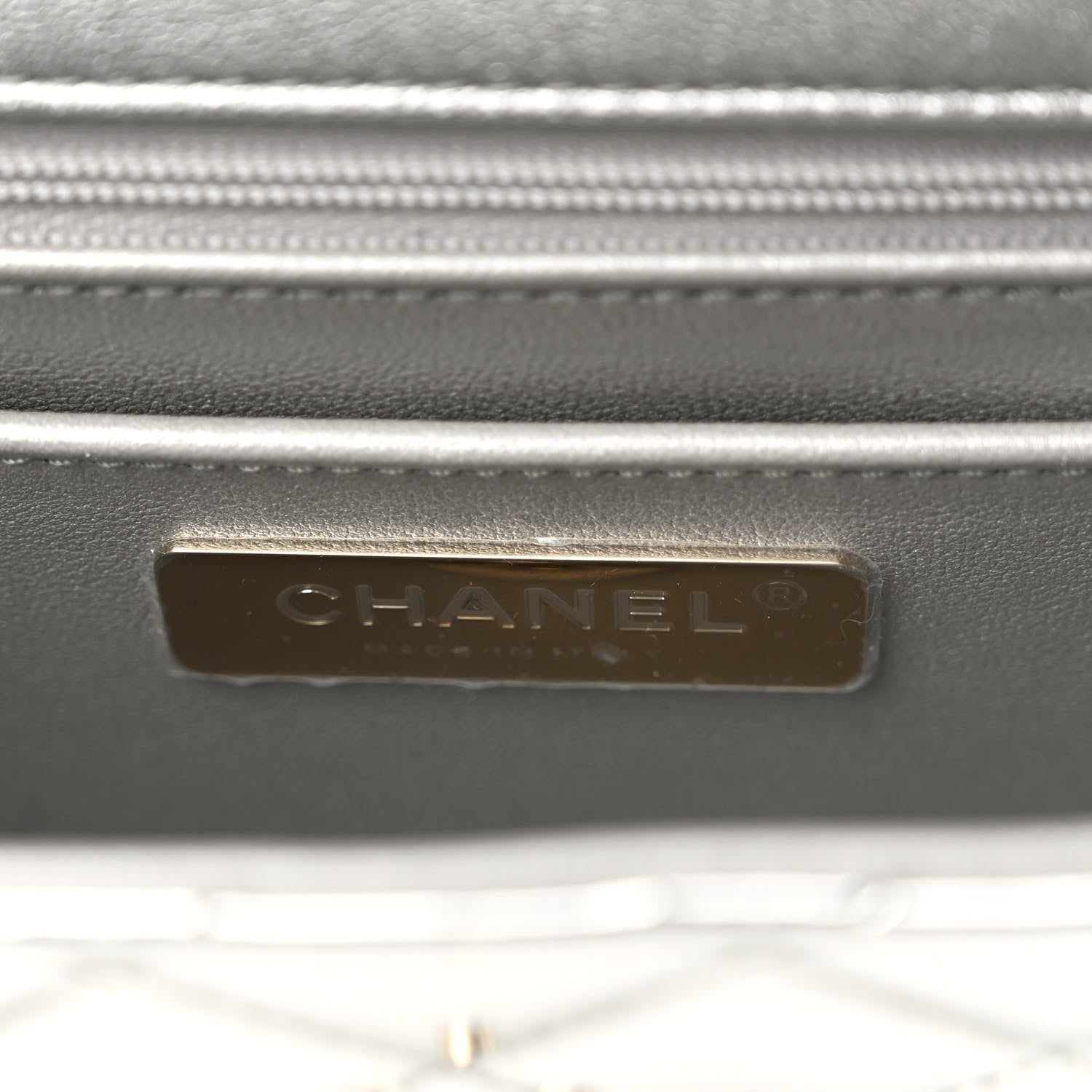 Chanel Mirror Calfskin Metallic Calfskin Medium Hollywood Boulevard Flap With Star Coin Purse Silvery 6 of 11
