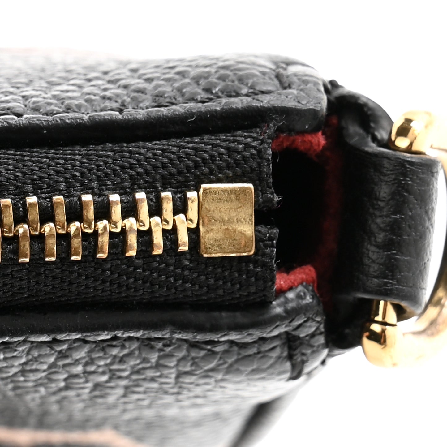 LOUIS VUITTON Empreinte Monogram Giant Multi Pochette Accessories Large Pochette Black Beige