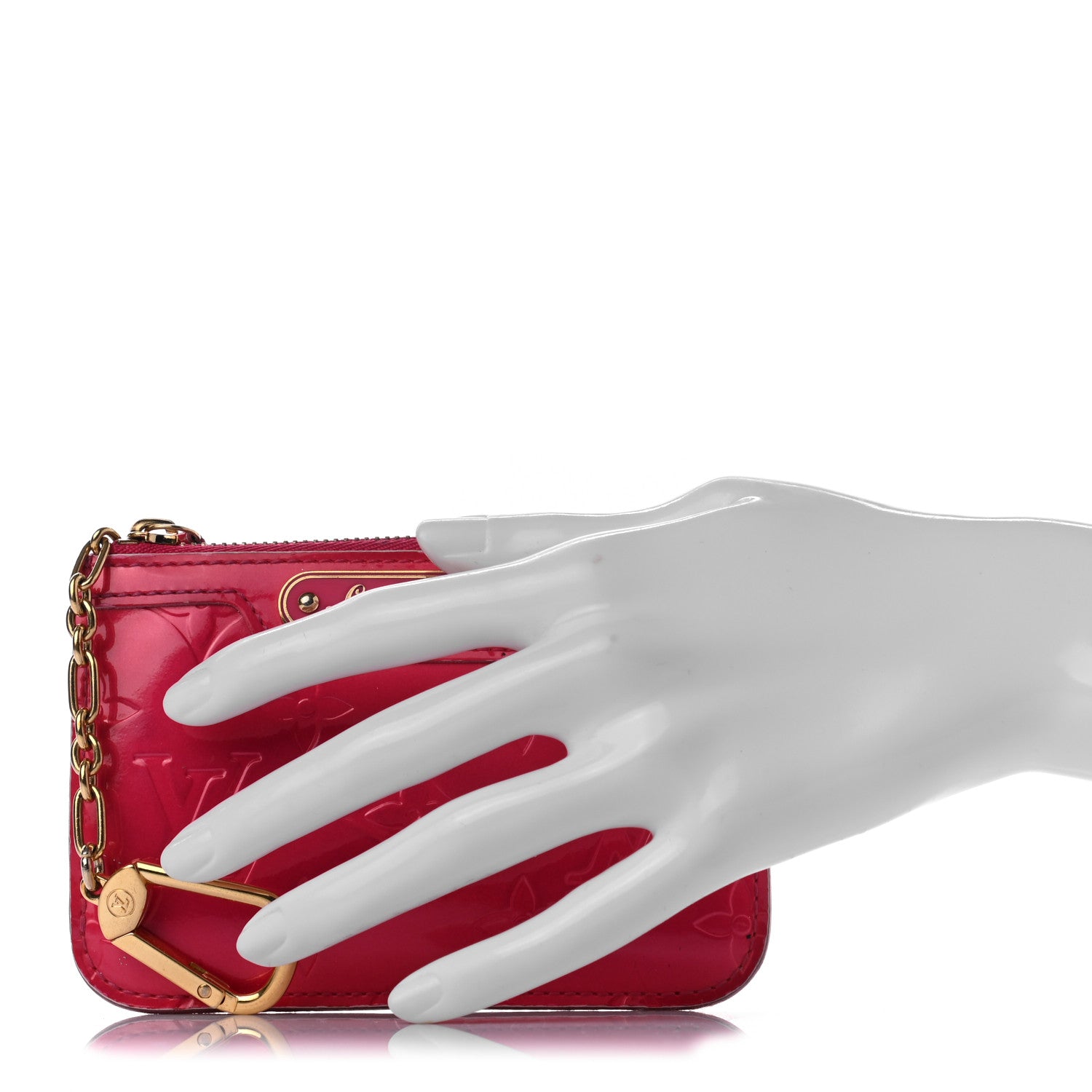 Louis Vuitton Vernis Key Pouch Rose Pop 2 of 9