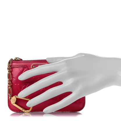 Louis Vuitton Vernis Key Pouch Rose Pop 2 of 9