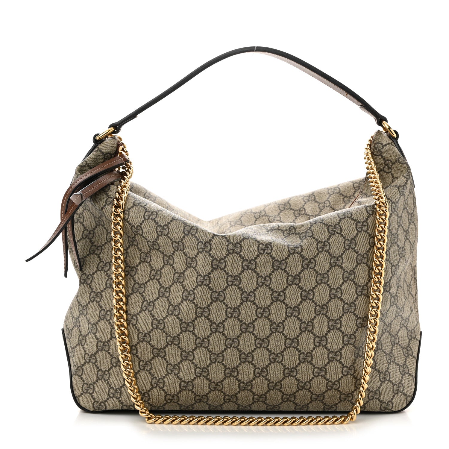 Gucci GG Supreme Monogram Large Linea A Hobo Light Brown 1 of 11