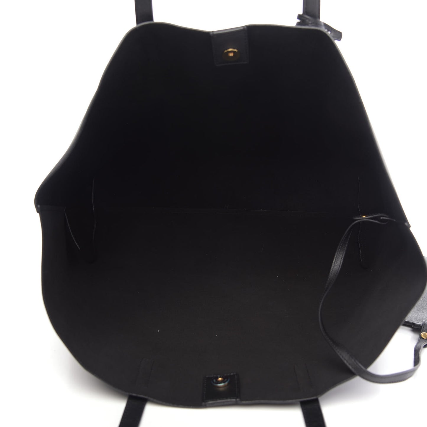 Calfskin Large Shopping Tote Black