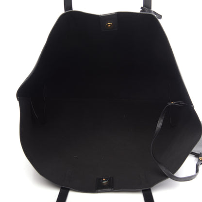 Saint Laurent Calfskin Large Shopping Tote Black 5 of 10