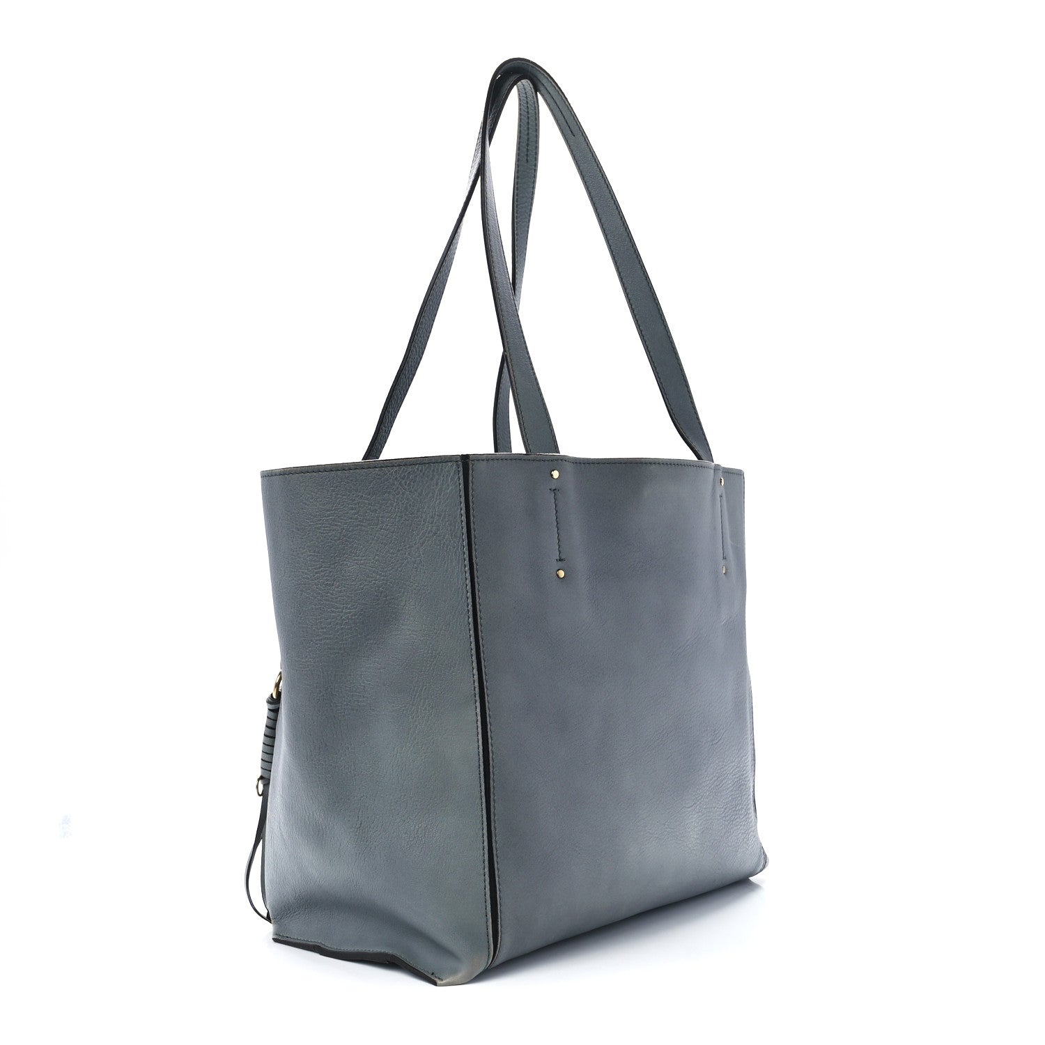 Chloe Smooth Calfskin Medium Milo Shopping Tote Cloudy Blue 3 of 11