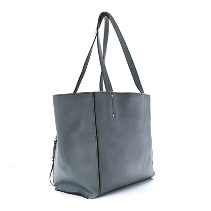 Chloe Smooth Calfskin Medium Milo Shopping Tote Cloudy Blue 3 of 11