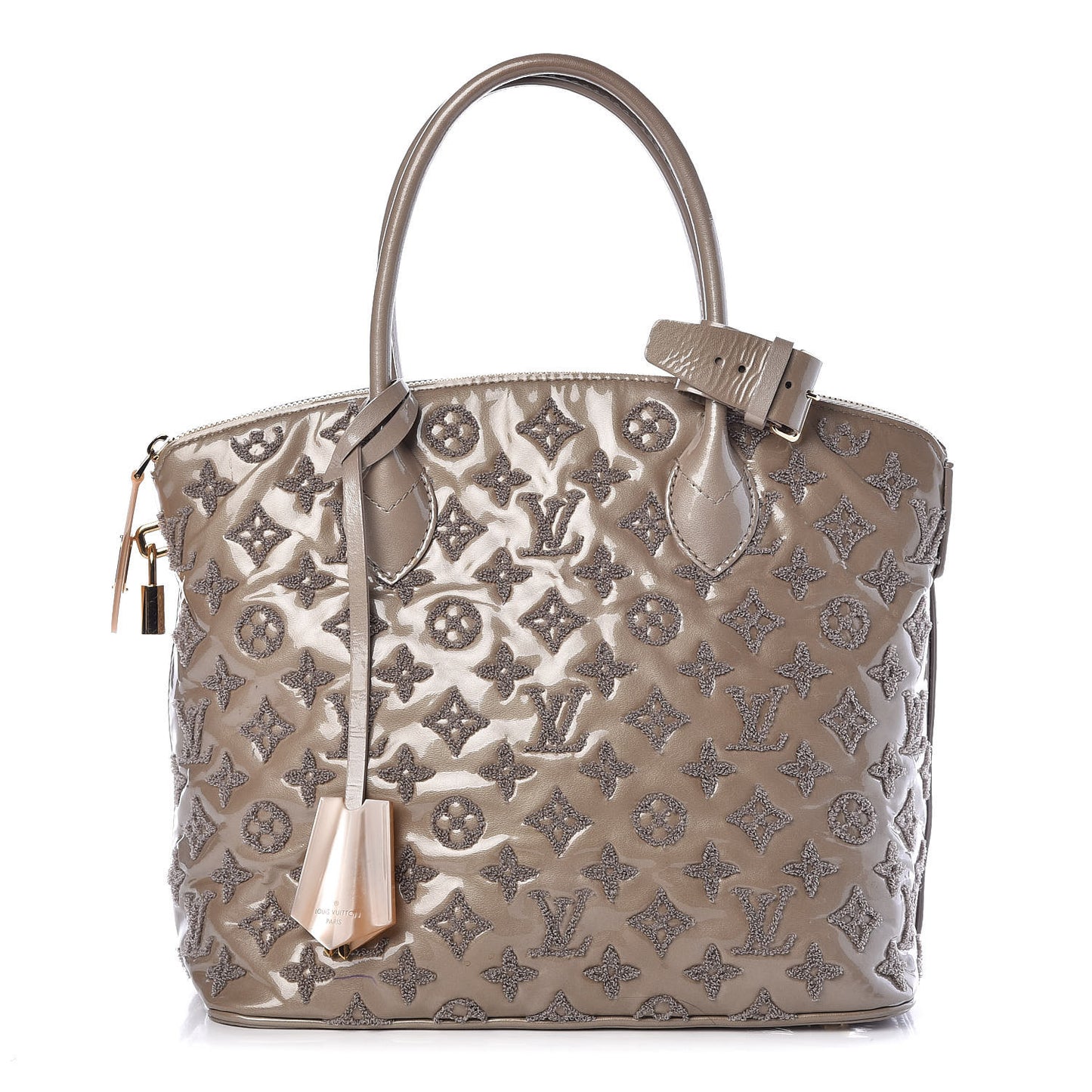 Patent Lambskin Fascination Lockit Gris