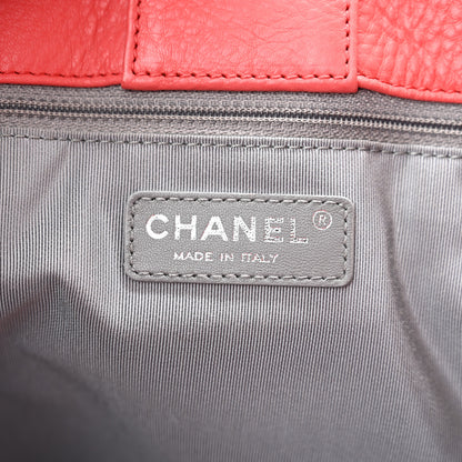 Chanel Calfskin Cerf Executive Shopper Tote Coral 7 of 11