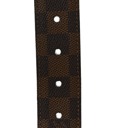 Louis Vuitton Damier Ebene Riveted Belt 85 34 6 of 7