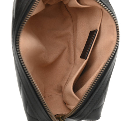 Gucci Calfskin Matelasse GG Marmont Cosmetic Case Black 5 of 7