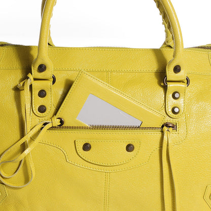 Balenciaga Agneau Classic Hardware Work Jaune Poussin 11 of 12