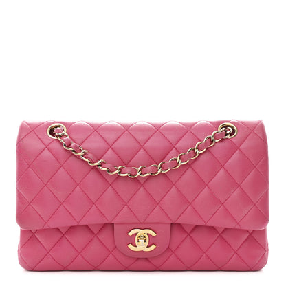Chanel Lambskin Quilted Medium Double Flap Fuchsia 1 of 11