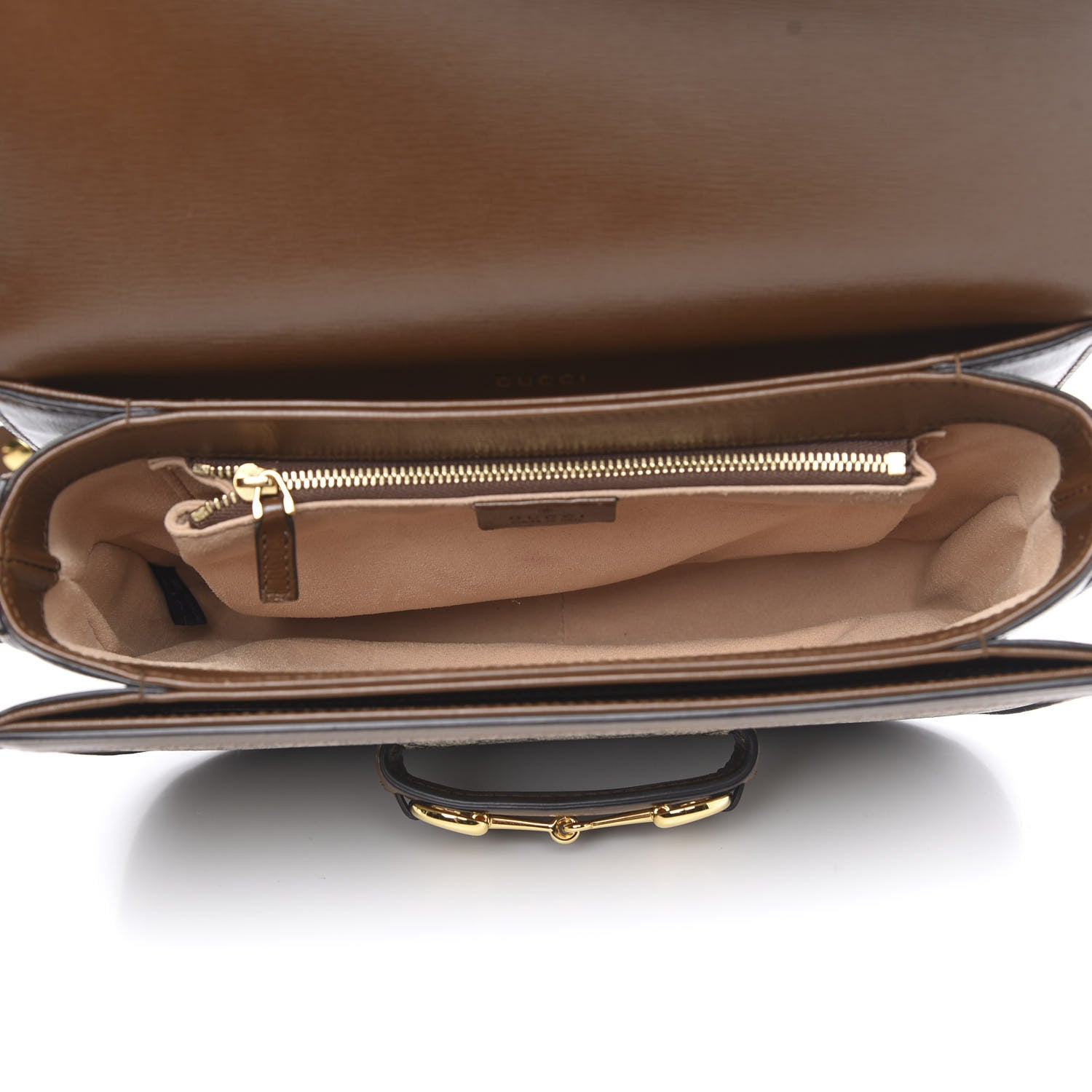 Gucci GG Supreme Monogram Horsebit 1955 Shoulder Bag Beige Brown Sugar 5 of 9