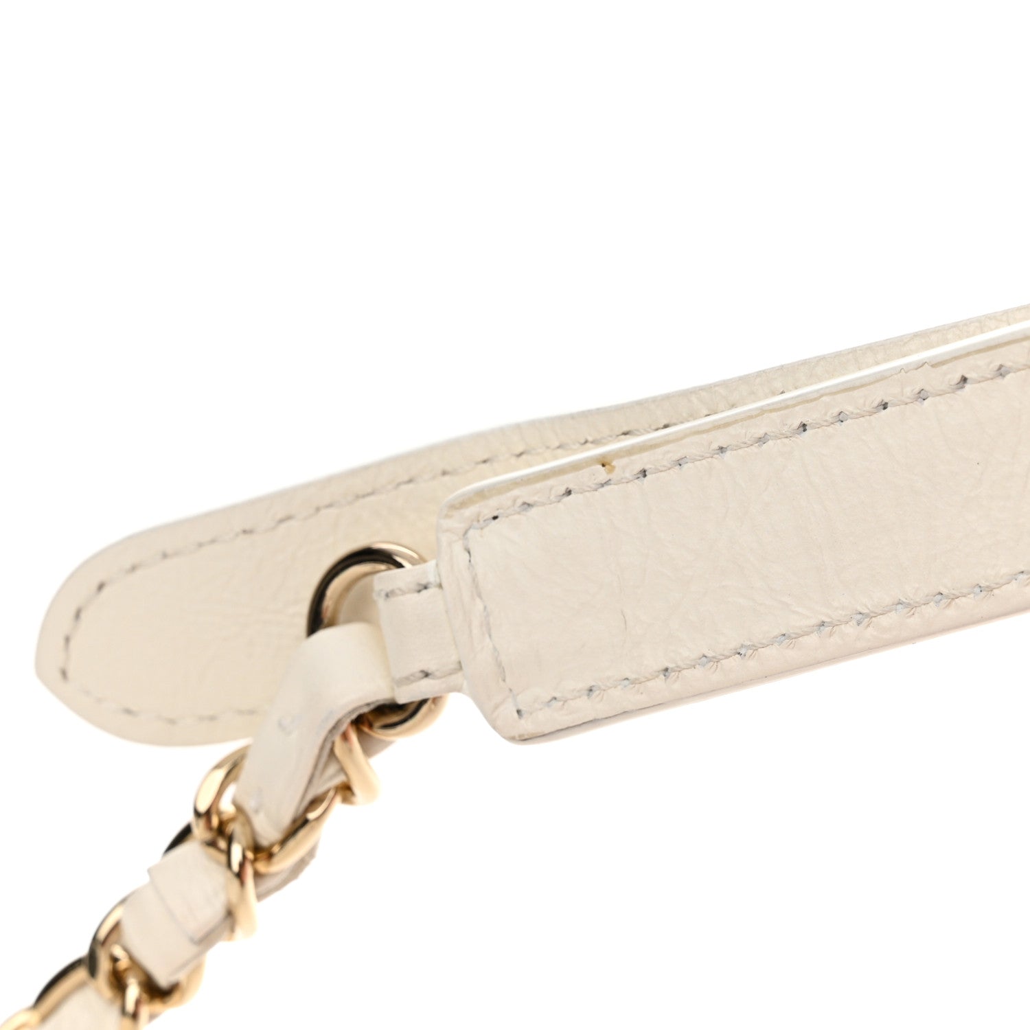 Chanel Aged Calfskin Quilted Waist Bag With Coin Purse White 13 of 14