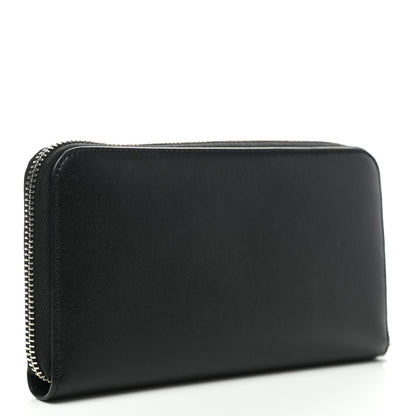 Givenchy Calfskin Star Pandora Zip Around Wallet Black Red 3 of 9