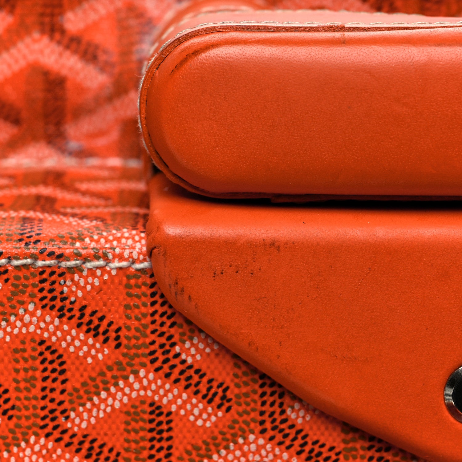 Goyard Goyardine Rolling Suitcase Trolley PM Orange 17 of 25