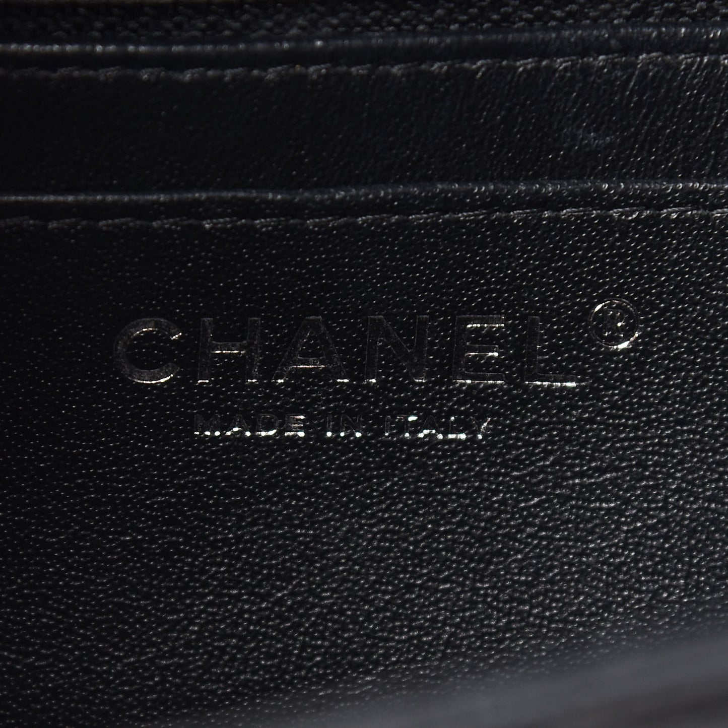 Lambskin Quilted Mini Rectangular Flap Black
