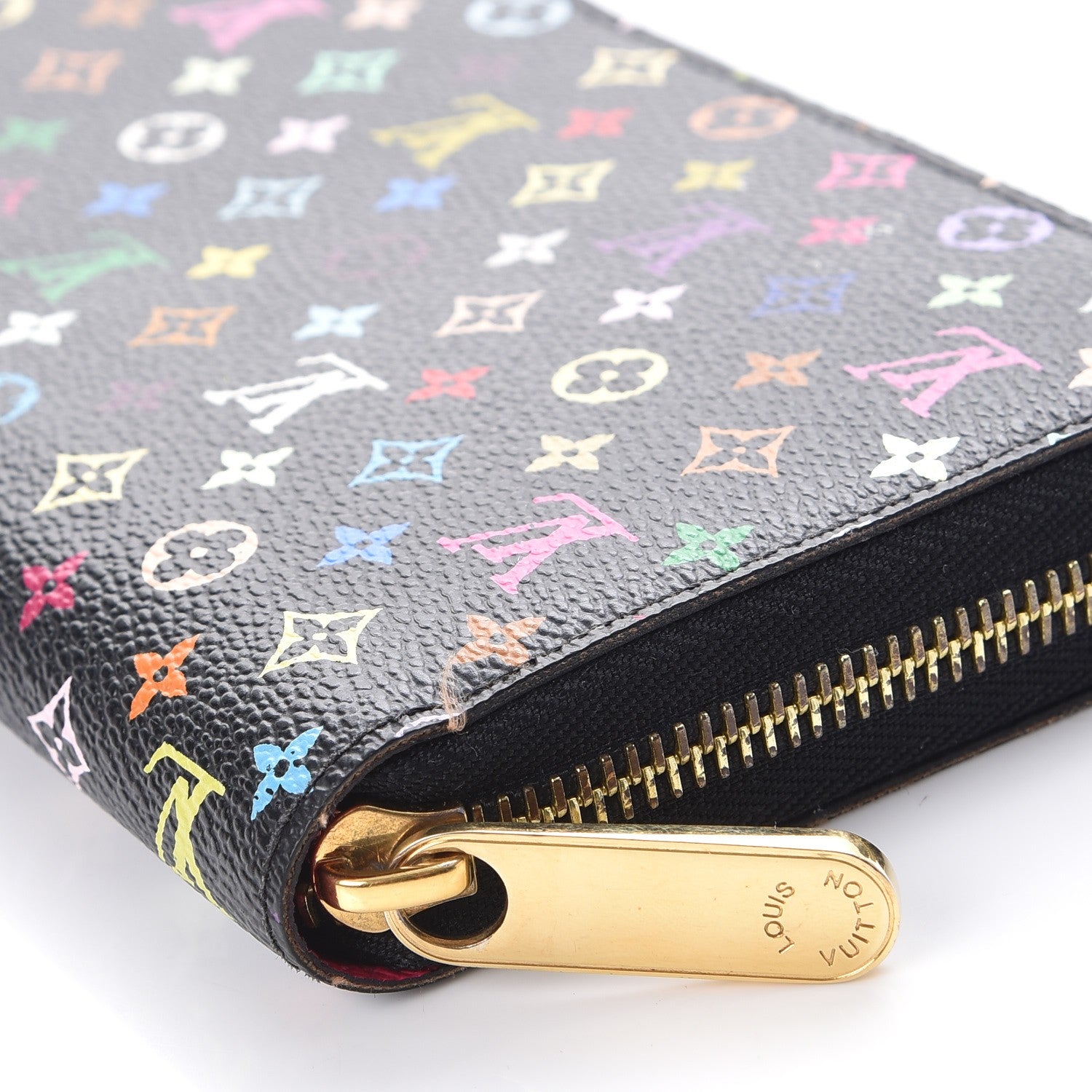 Louis Vuitton Monogram Multicolor Zippy Wallet Black Grenade 7 of 12