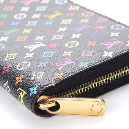 Louis Vuitton Monogram Multicolor Zippy Wallet Black Grenade 7 of 12