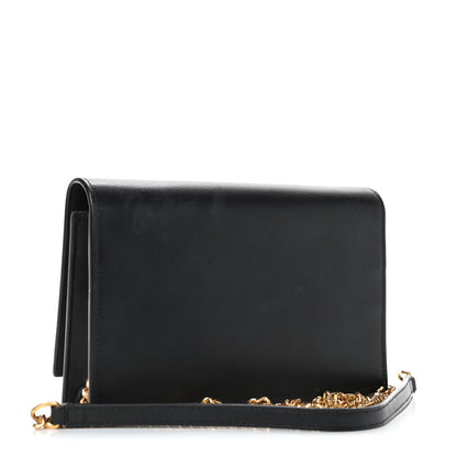 Saint Laurent Smooth Calfskin Classic Monogram Kate Tassel Chain Wallet Black 2 of 4