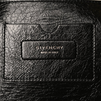 Givenchy Creased Patent Calfskin Medium ID Flap Black 5 of 10