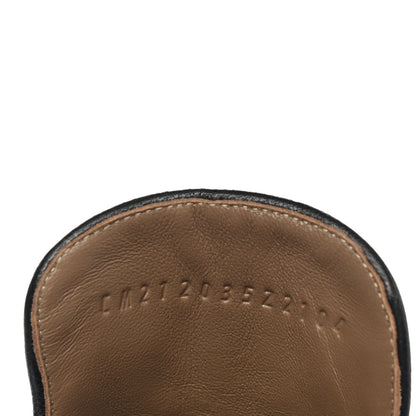 Hermes Goatskin Diane Mules 36 Black 8 of 9