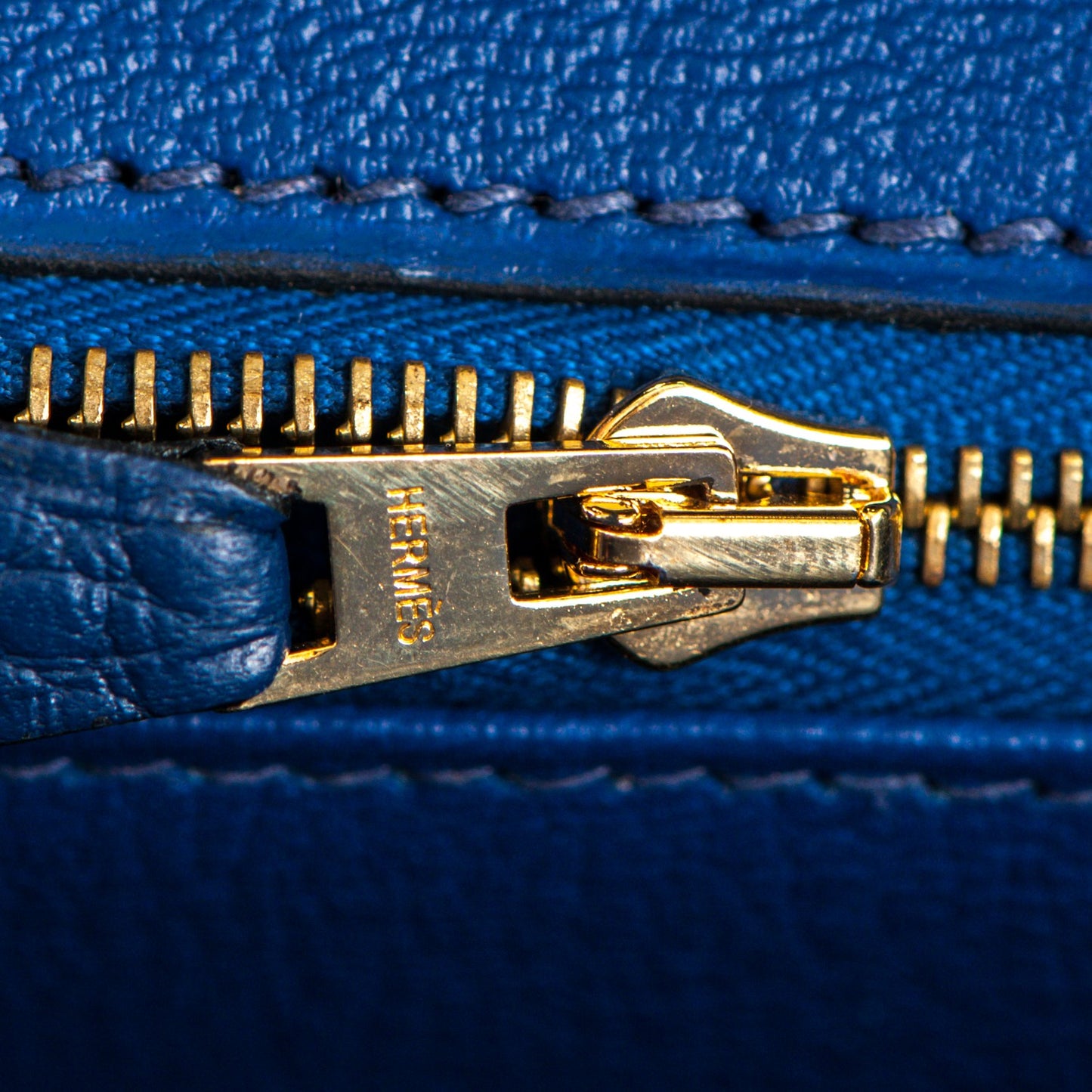 Taurillon Clemence Birkin 35 Bleu Saphir