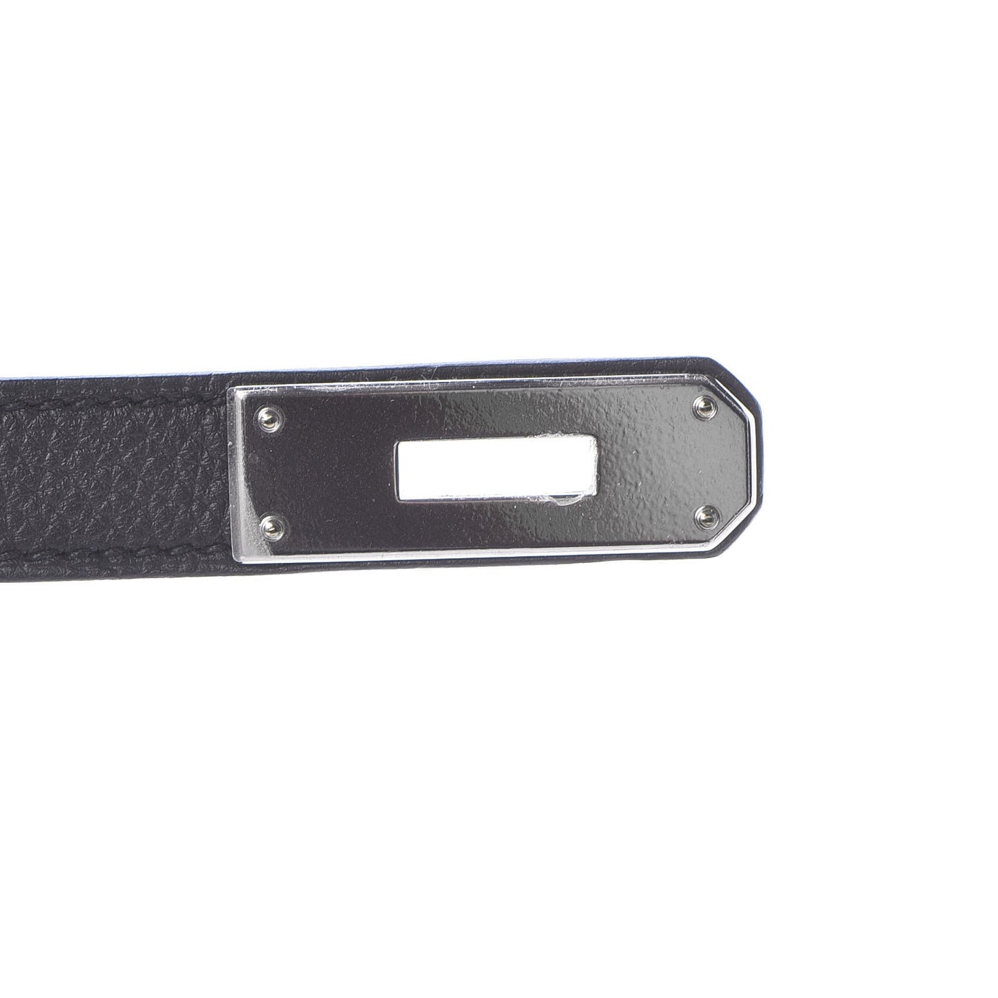 Togo Verso Kelly Retourne 35 Black Bleu Agate