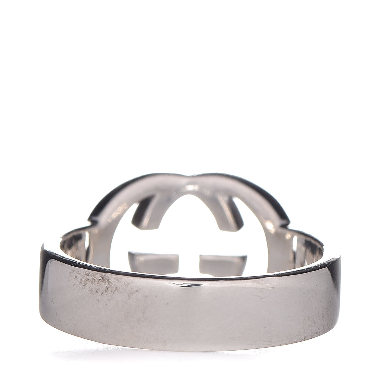 Gucci Sterling Silver Interlocking G Ring 51 5.75 3 of 4