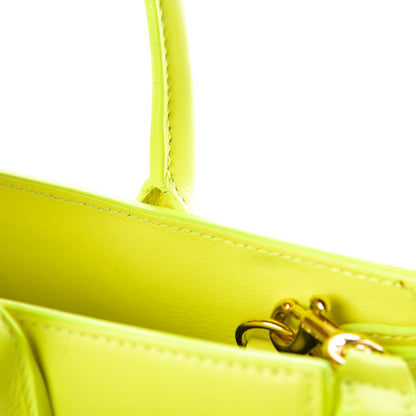 Saint Laurent Calfskin Nano Sac De Jour Neon Yellow 10 of 11