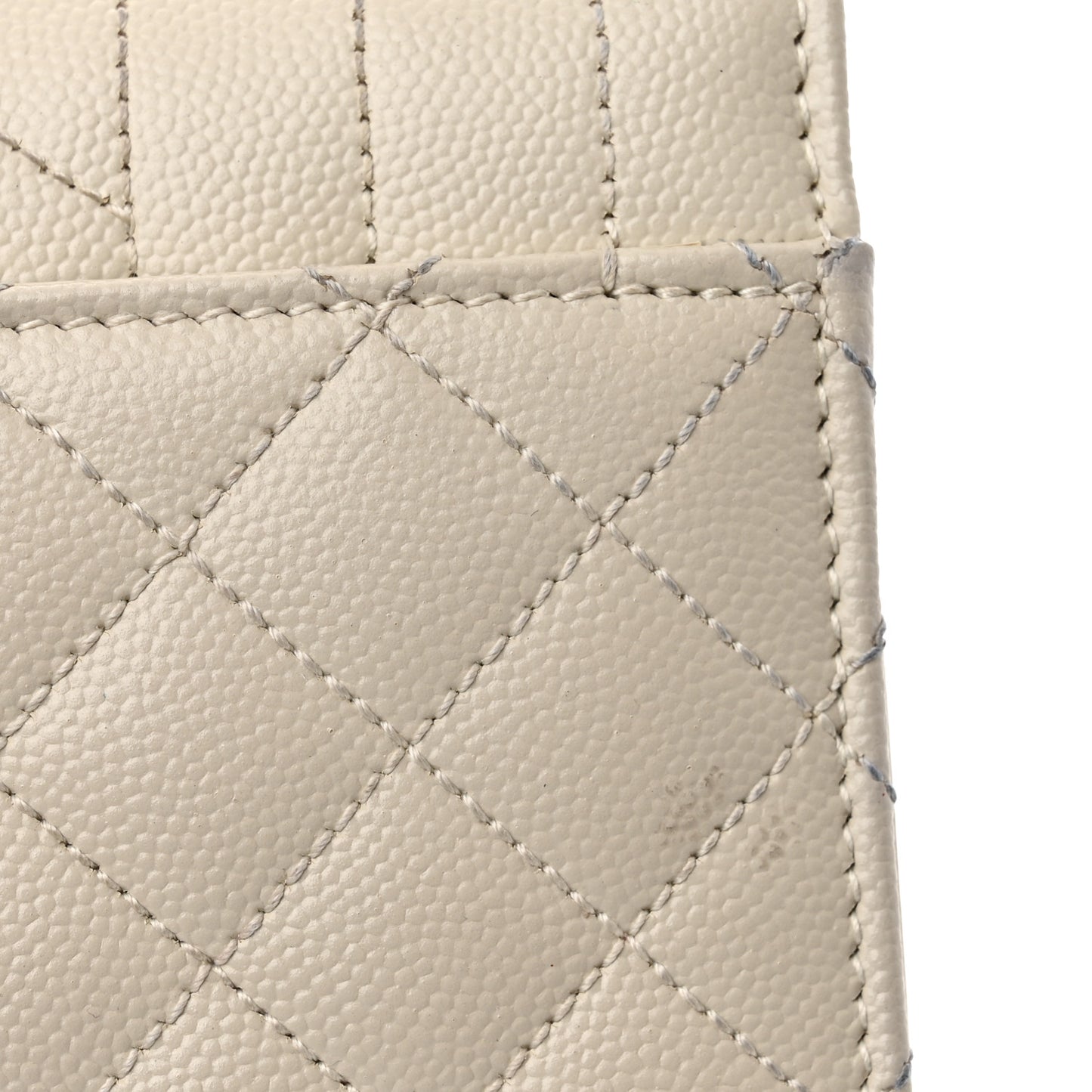 Grain De Poudre Textured Mixed Matelasse Medium Triquilt Monogram Satchel Crema Soft