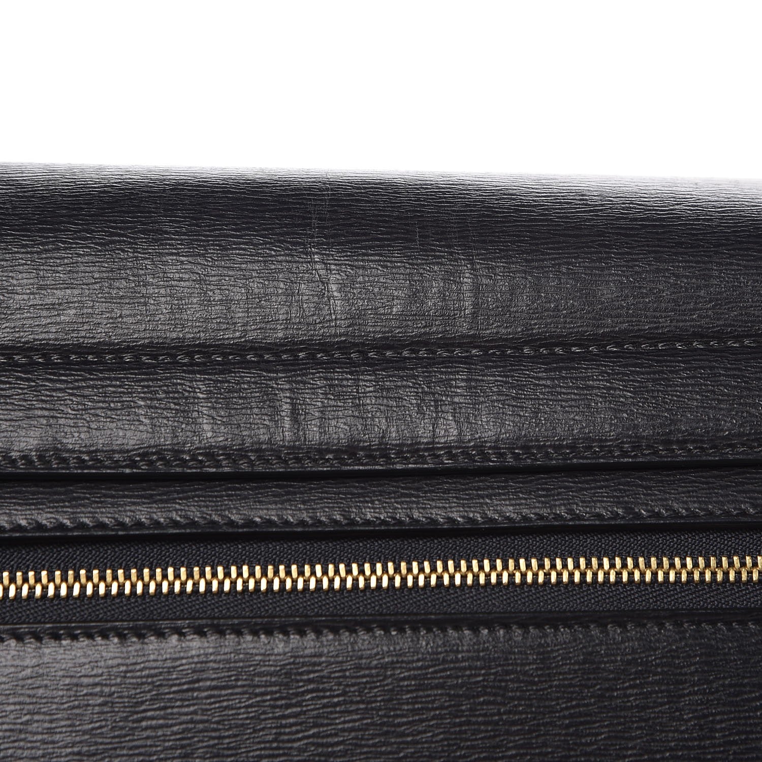 Celine Liege Calfskin Small Trapeze Black 9 of 10