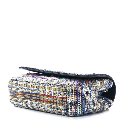Chanel Tweed Snakeskin Quilted Small CC Filigree Flap Multicolor 9 of 12