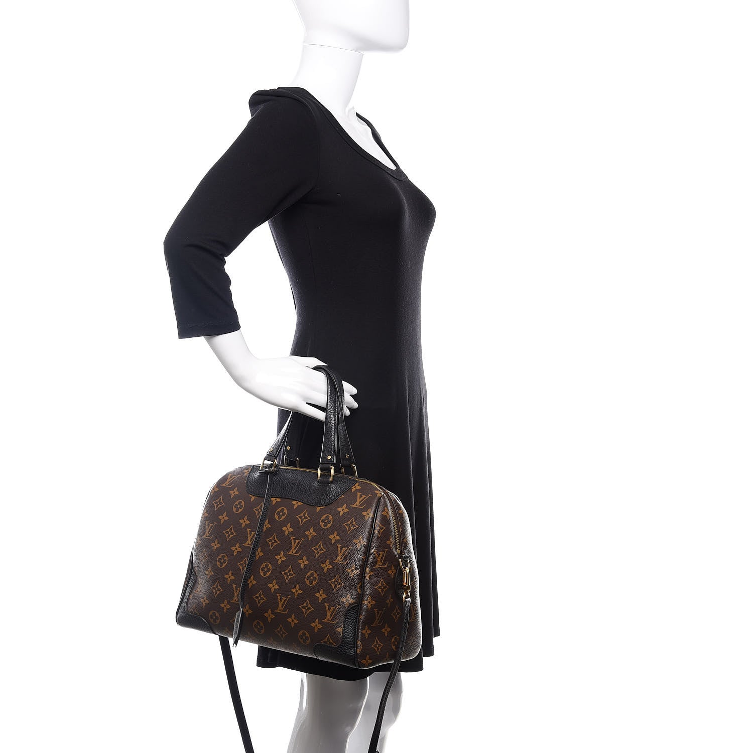 Louis Vuitton Monogram Retiro NM Black 3 of 10
