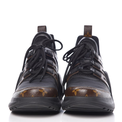 Louis Vuitton Calfskin Patent Monogram LV Archlight Sneakers 40 Black 2 of 9