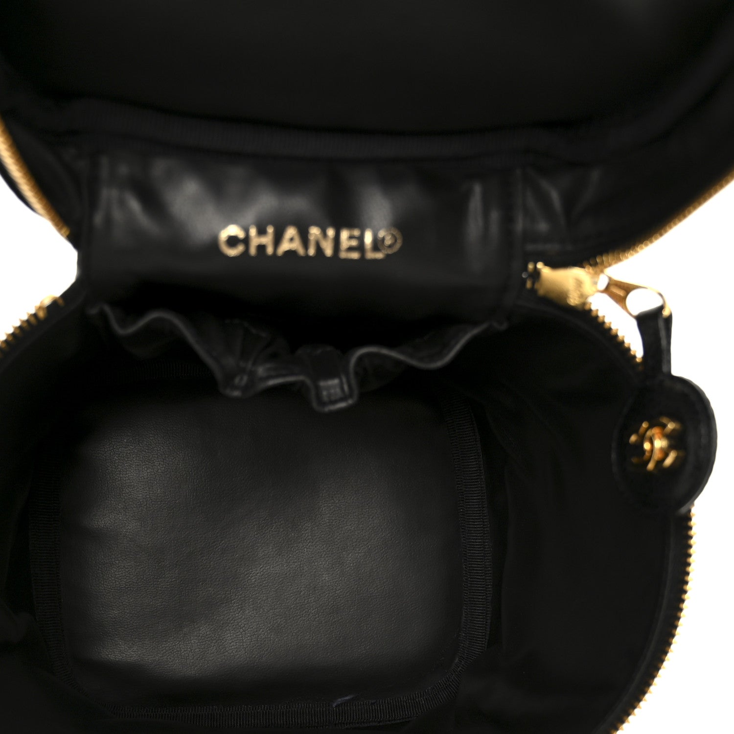 Chanel Caviar Vanity Cosmetic Case Black 5 of 11