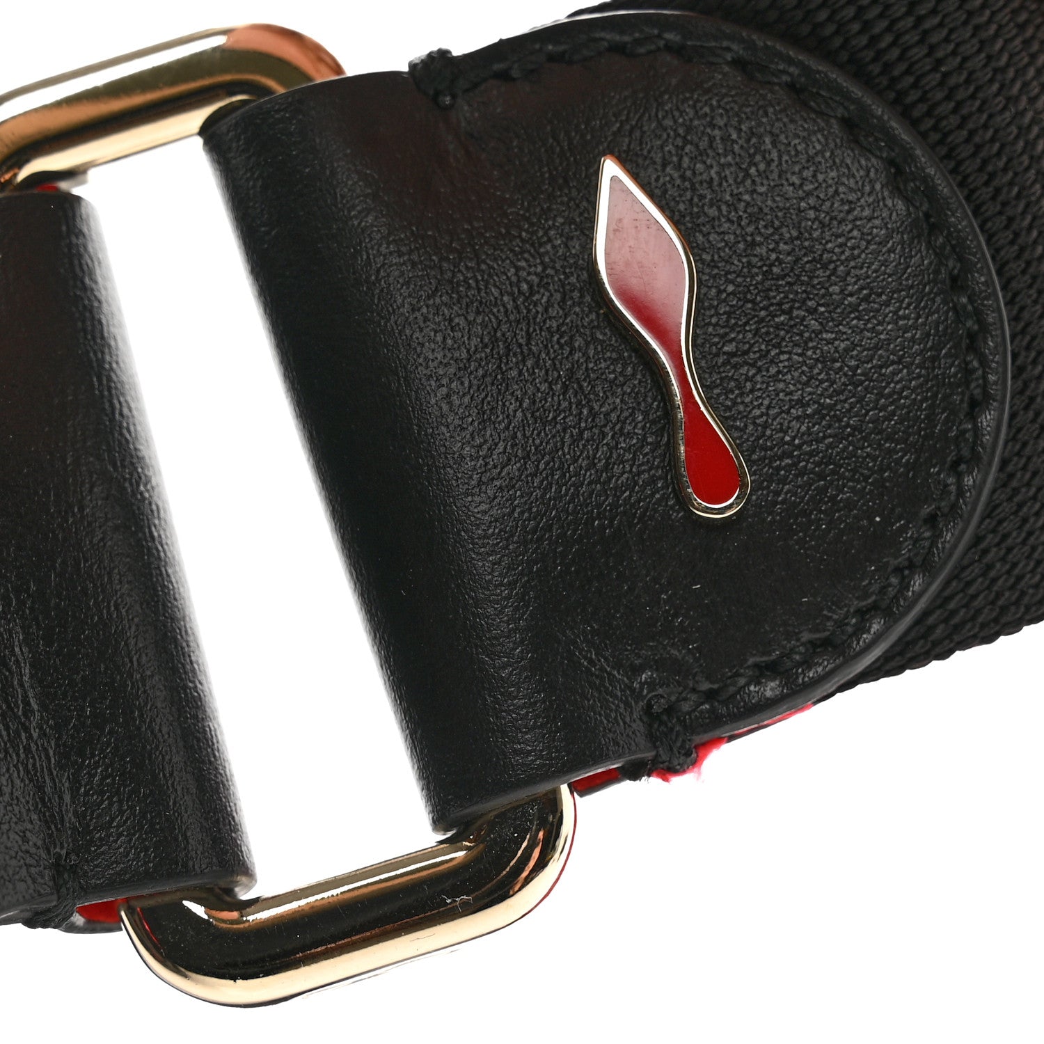 Christian Louboutin Calfskin Marie Jane Love Belt Bag Black Platine 8 of 11