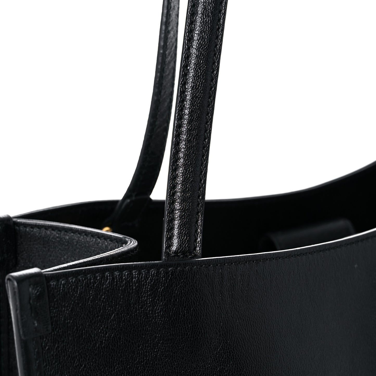 New Sakai Calfskin Lux Horsebit 1955 Tote Bag Black