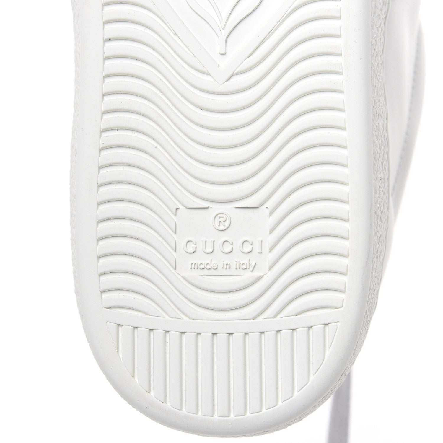 Gucci Calfskin Ayers Web Blind for Love Embroidered Mens Ace Sneakers 9 White 6 of 10