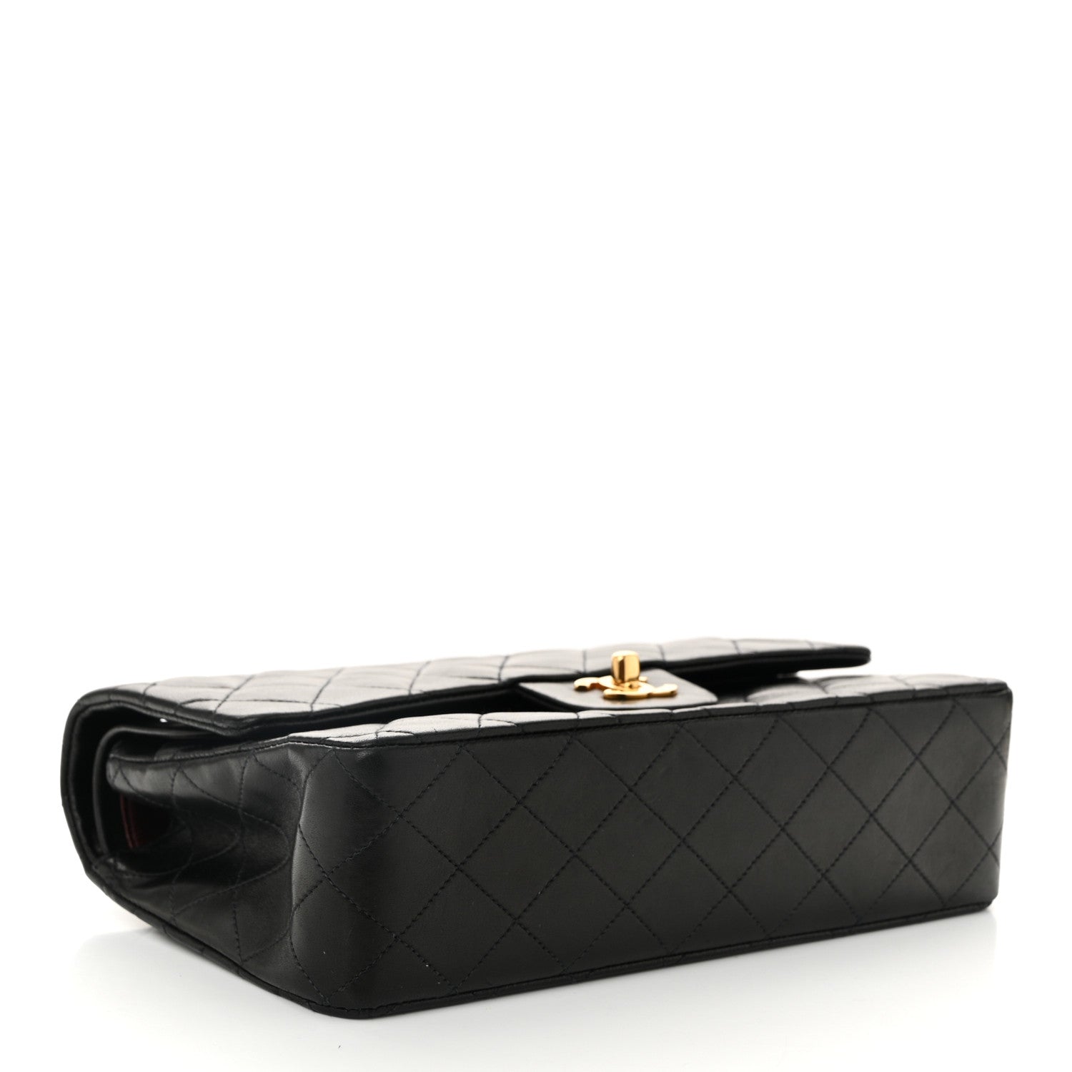 Chanel Lambskin Quilted Medium Double Flap Black 4 of 11