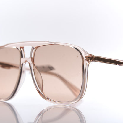Gucci Squared Aviator Sunglasses GG0262S Pink 7 of 7