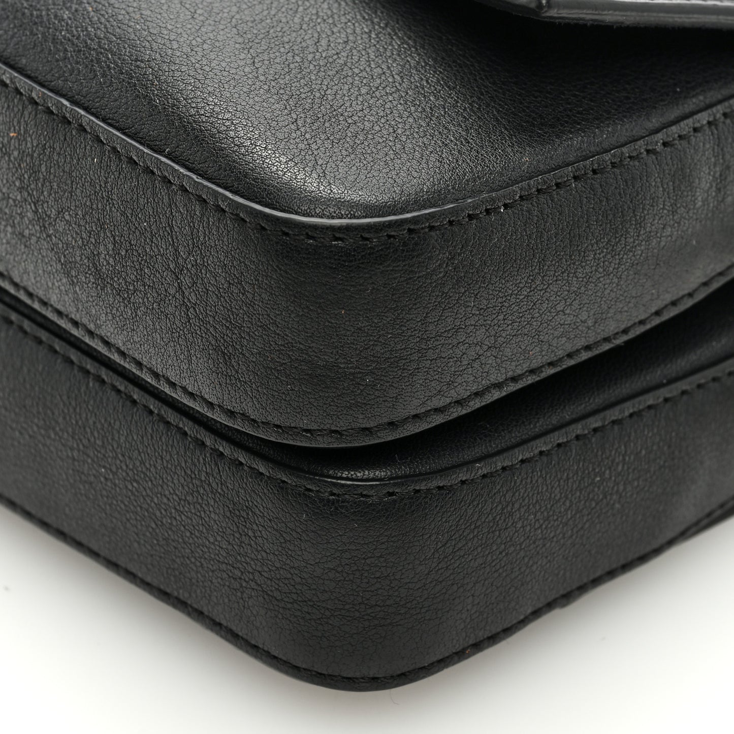 Vitello Dolce Elaphe Monster Eyes Micro Double Baguette Black Naturale