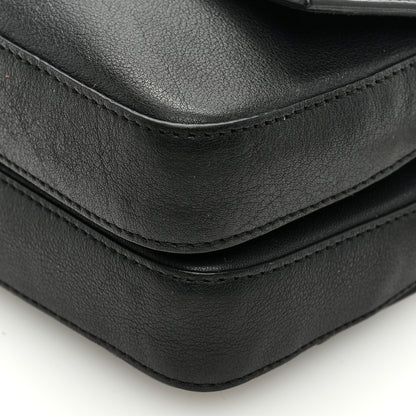Fendi Vitello Dolce Elaphe Monster Eyes Micro Double Baguette Black Naturale 10 of 10