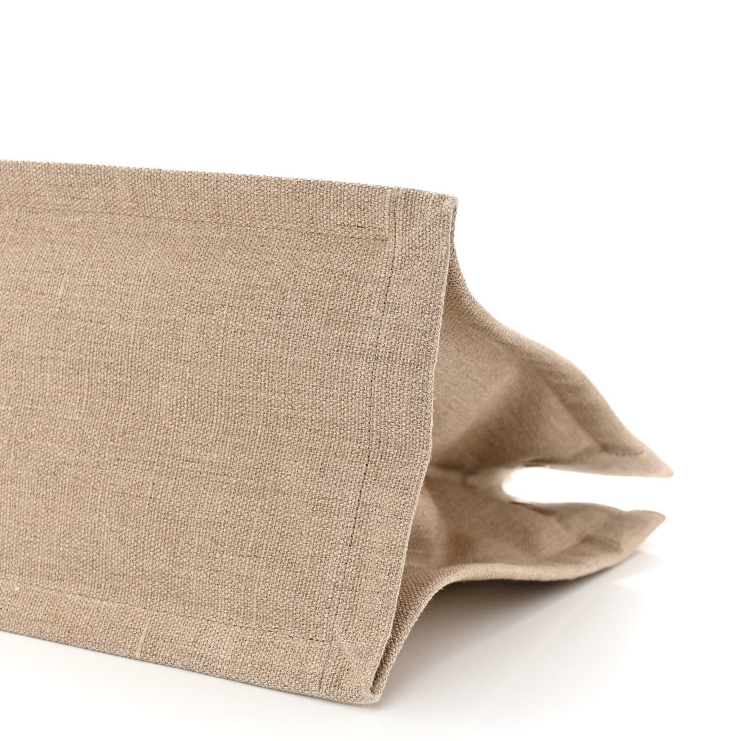 Saint Laurent Linen Calfskin Small Rive Gauche Tote Beige Sea Salt 10 of 10