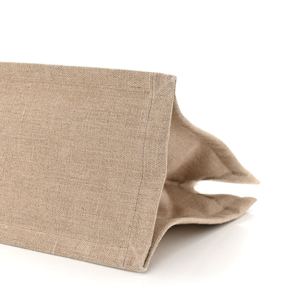Saint Laurent Linen Calfskin Small Rive Gauche Tote Beige Sea Salt 10 of 10