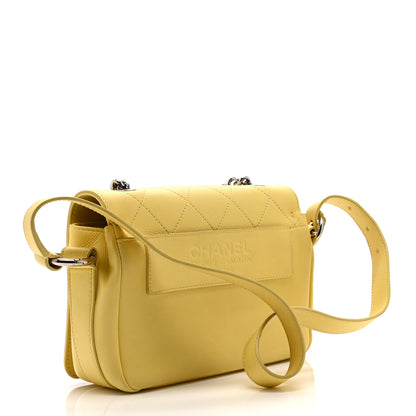 Chanel Calfskin Small Stitched Flap Yellow 3 of 10