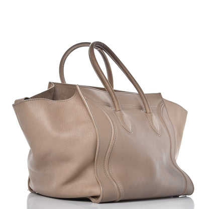 Celine Supple Calfskin Medium Phantom Luggage Beige 3 of 17