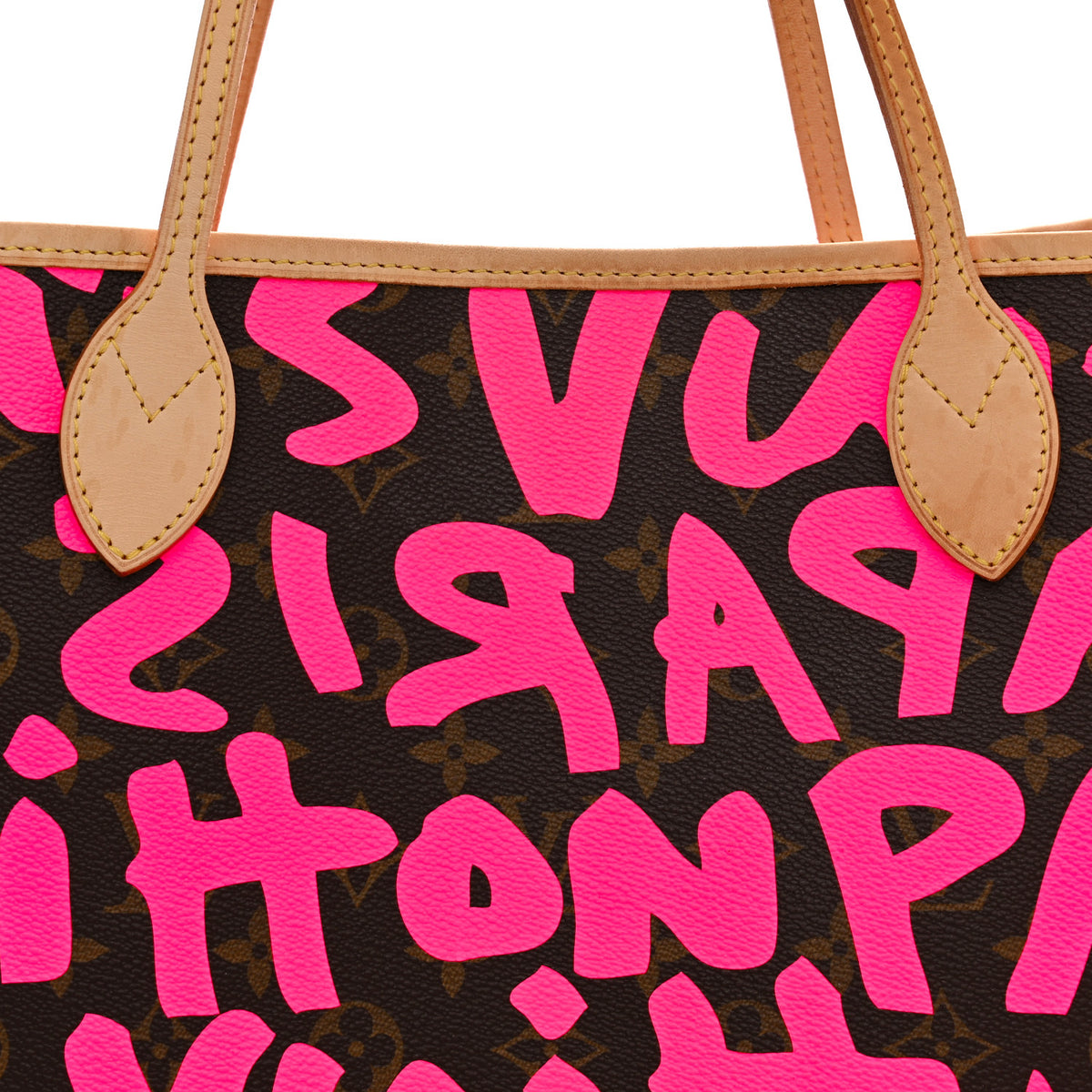 Louis Vuitton Monogram Graffiti Neverfull GM Fuchsia 7 of 13