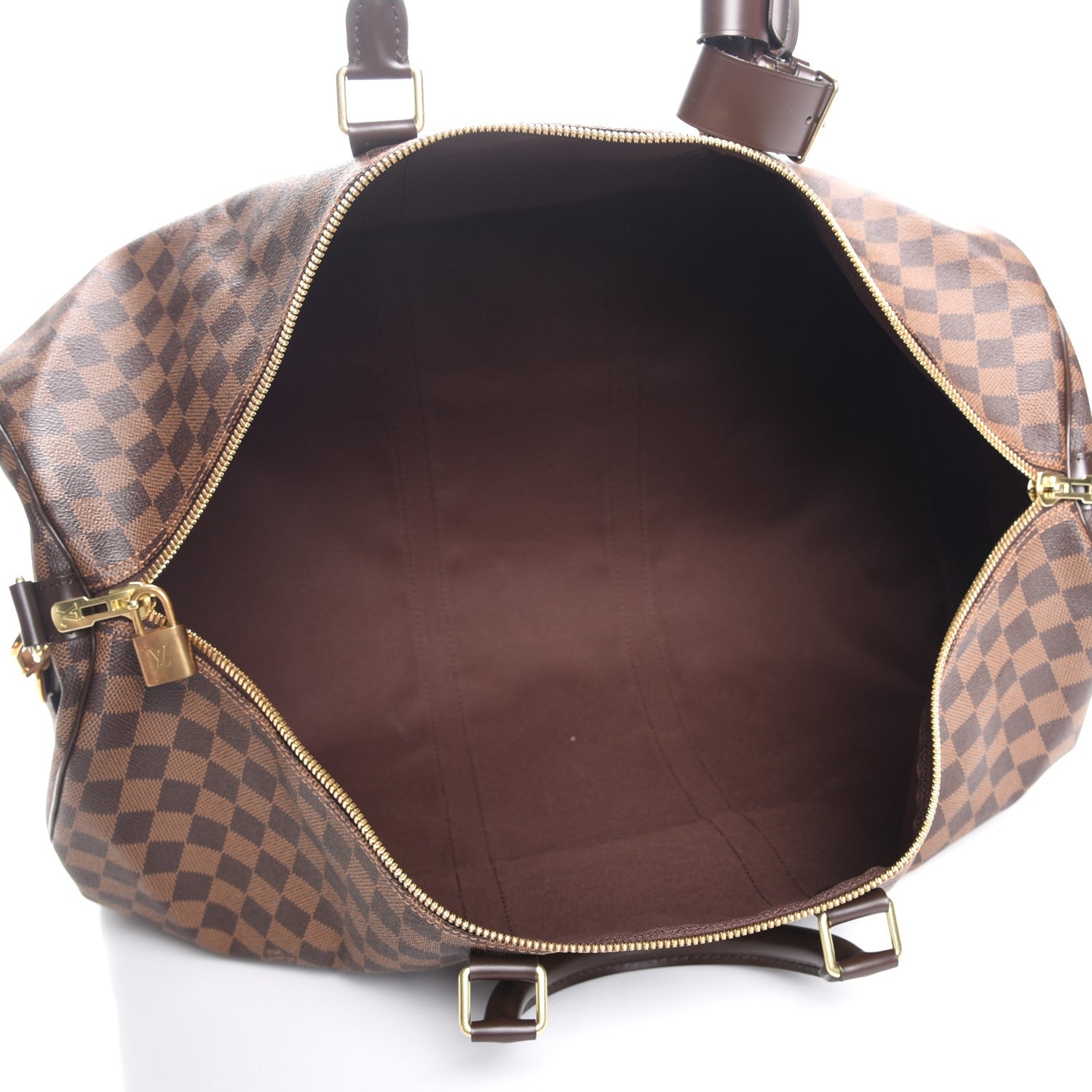 Louis Vuitton Damier Ebene Keepall Bandouliere 55 7 of 9