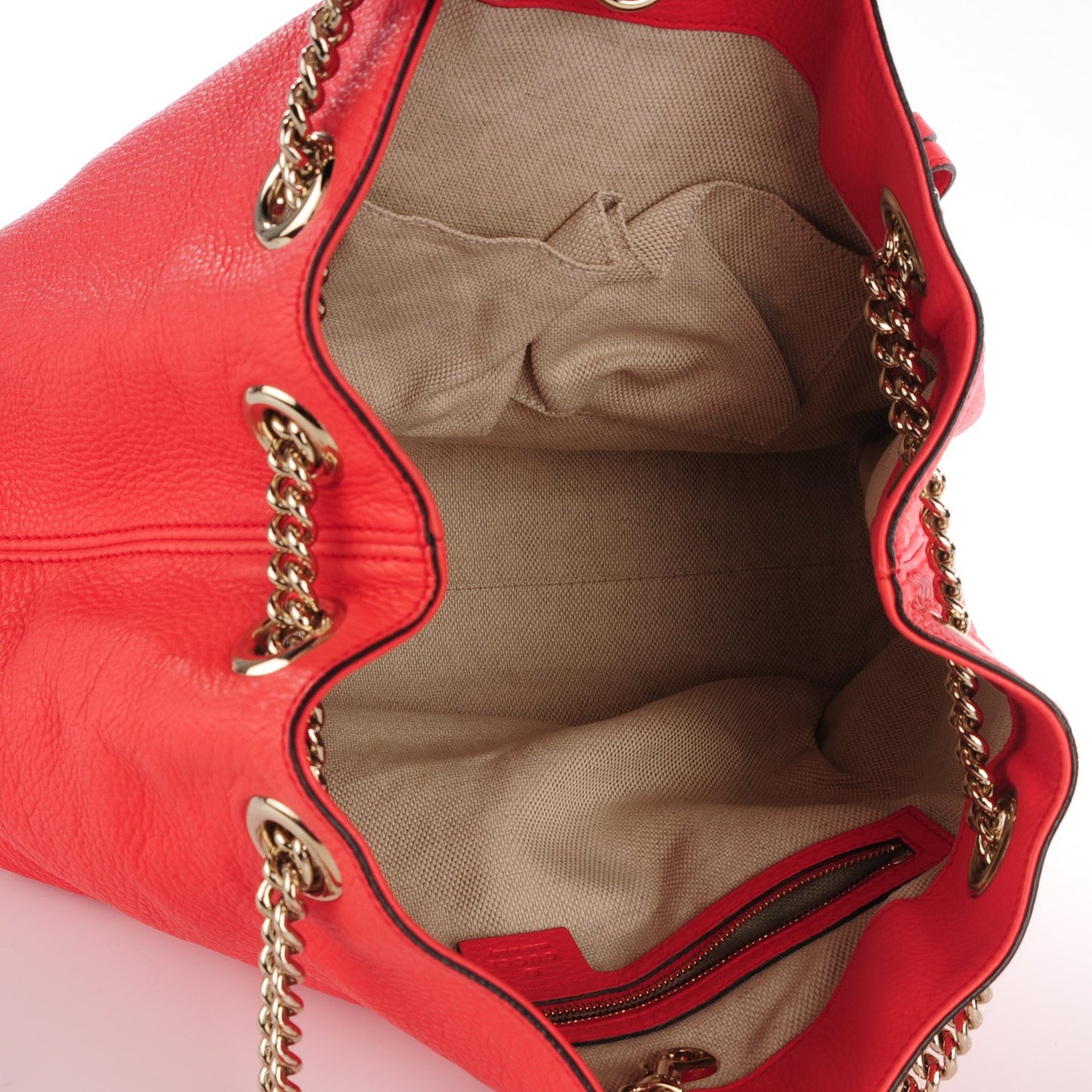 Pebbled Calfskin Medium Soho Chain Shoulder Bag Begonia Pink