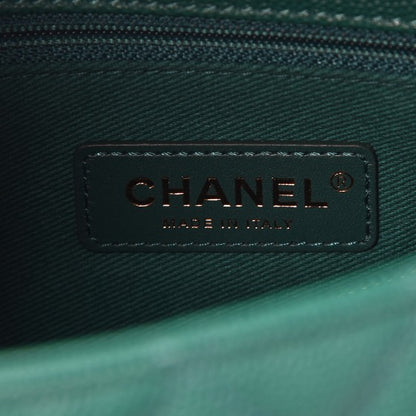 Chanel Caviar Quilted Small Coco Handle Flap Green 24 of 26